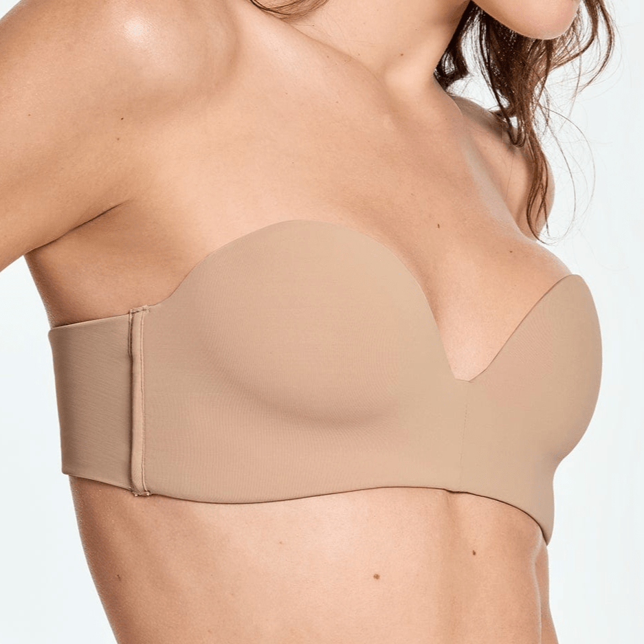Under Boost Lift Up Strapless Bra Fawn