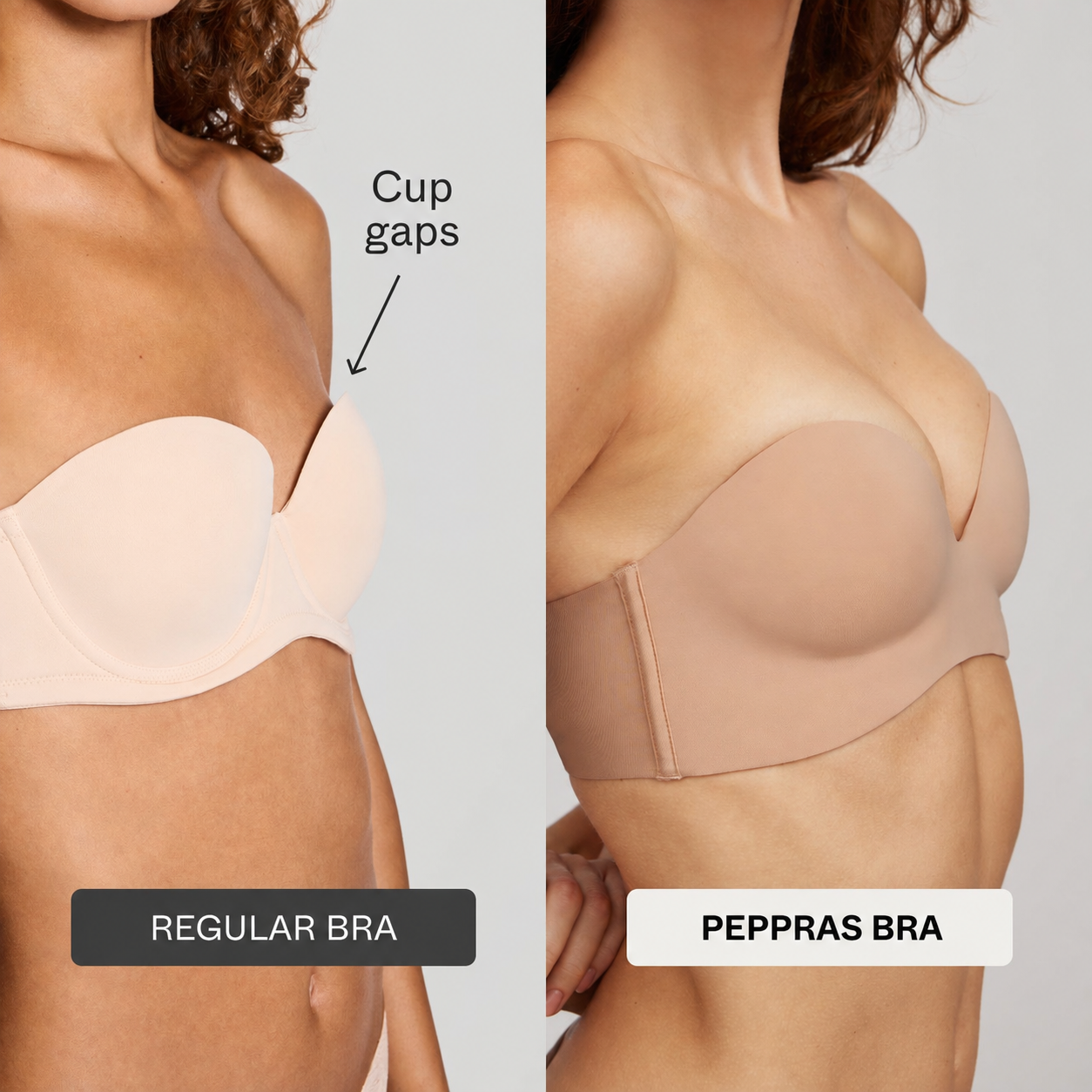 Under Boost Lift Up Strapless Bra Fawn
