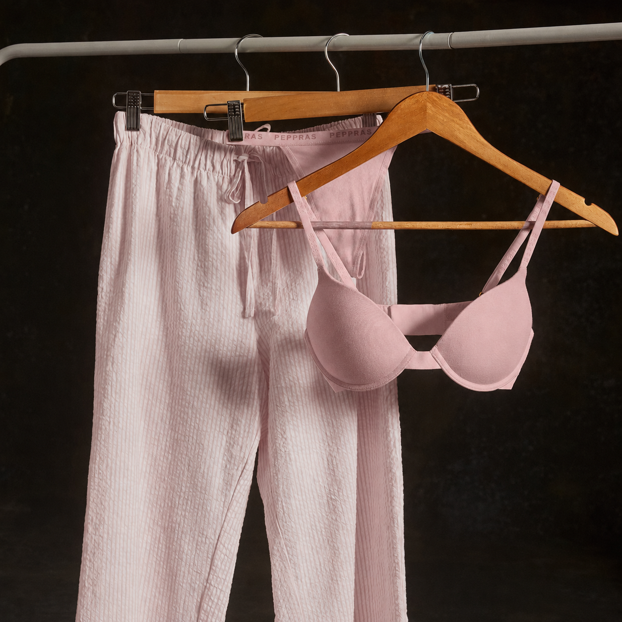Under Cotton Lounge Pant Ballet Stripe