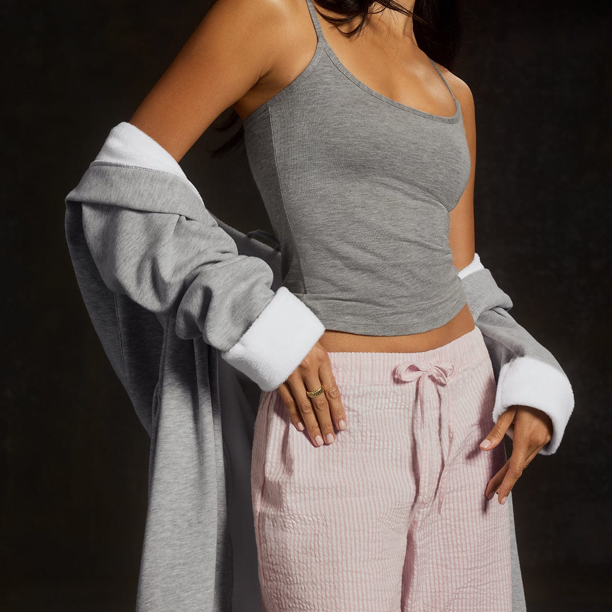 Under Cotton Lounge Pant Ballet Stripe