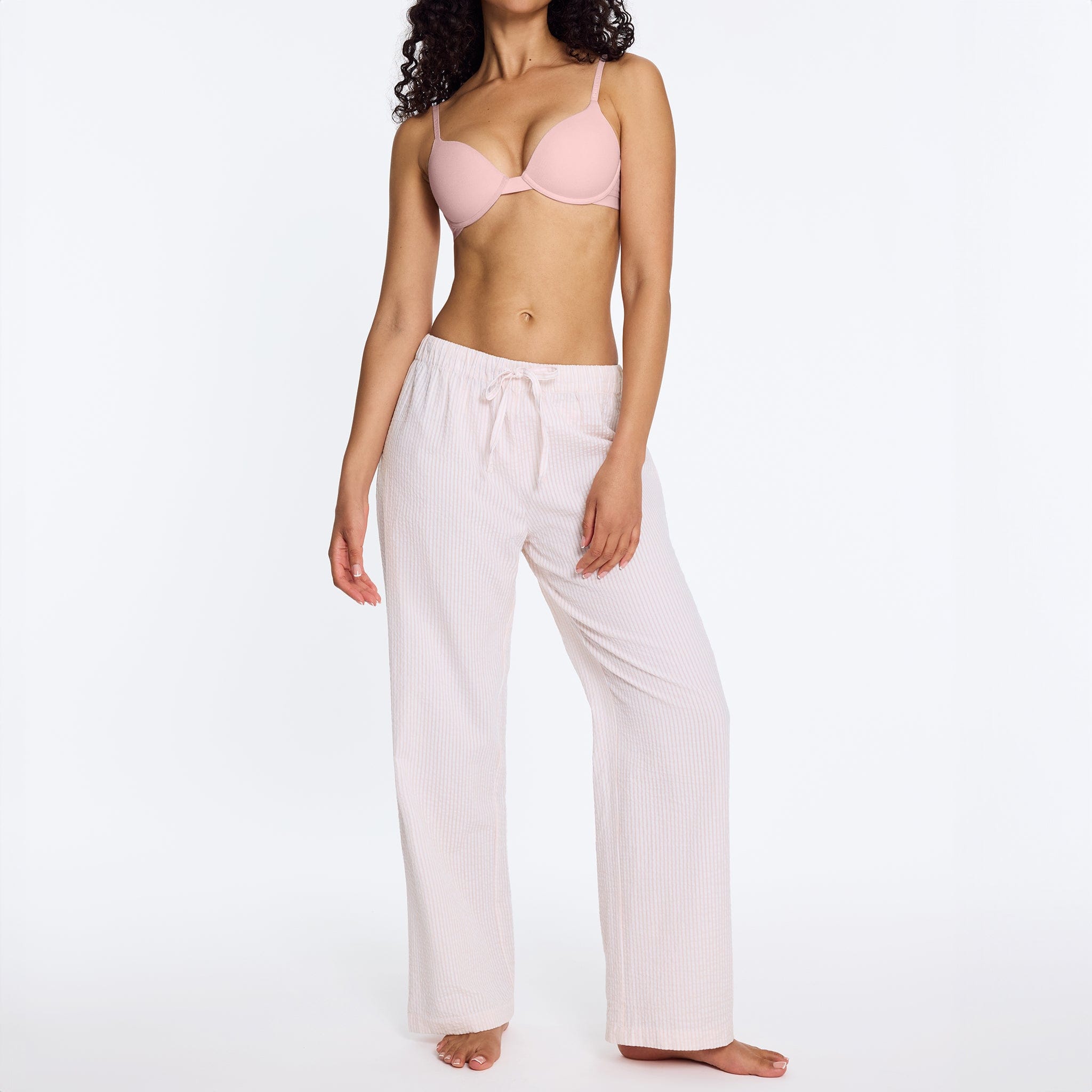Under Cotton Lounge Pant Ballet Stripe