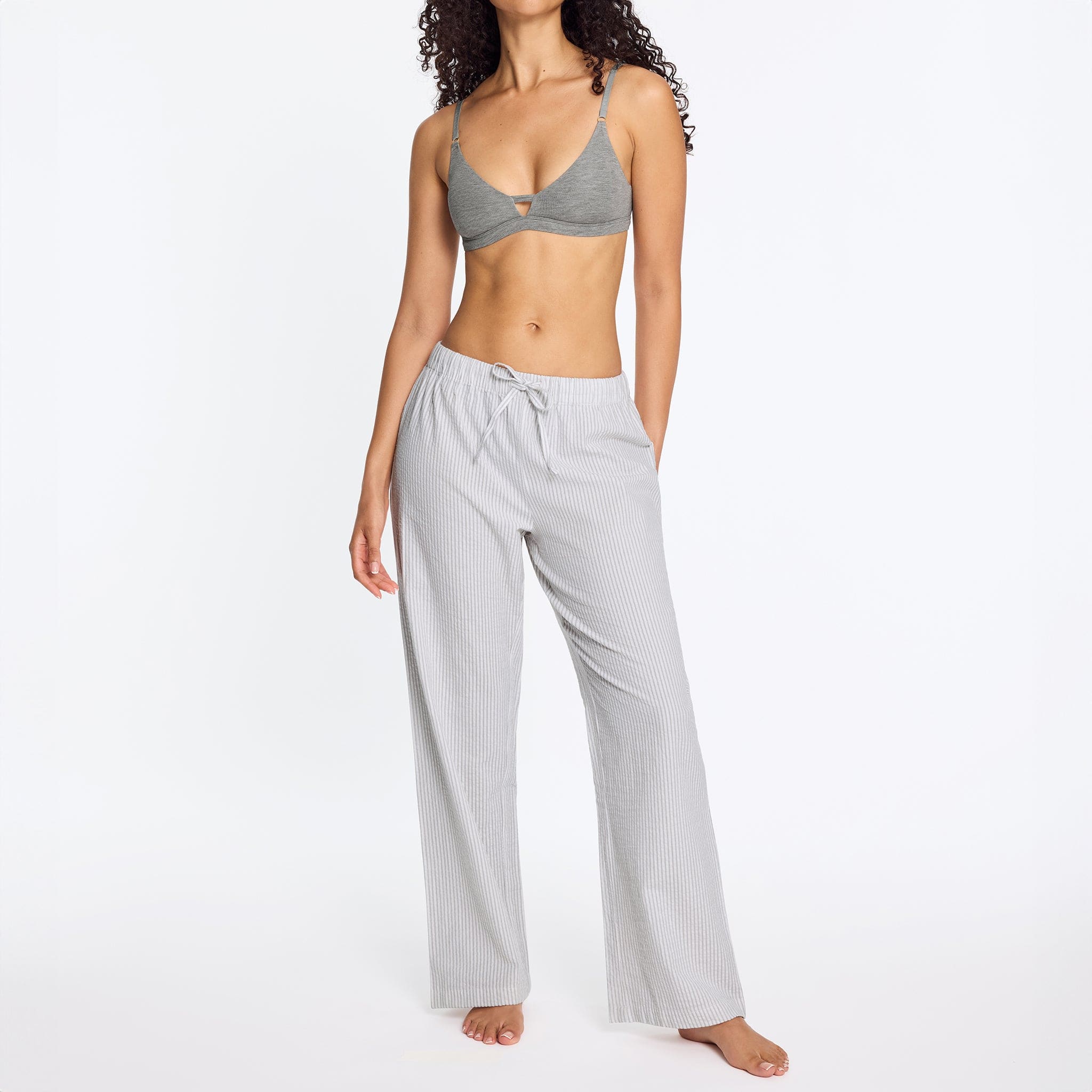 Under Cotton Lounge Pant Cloud Stripe
