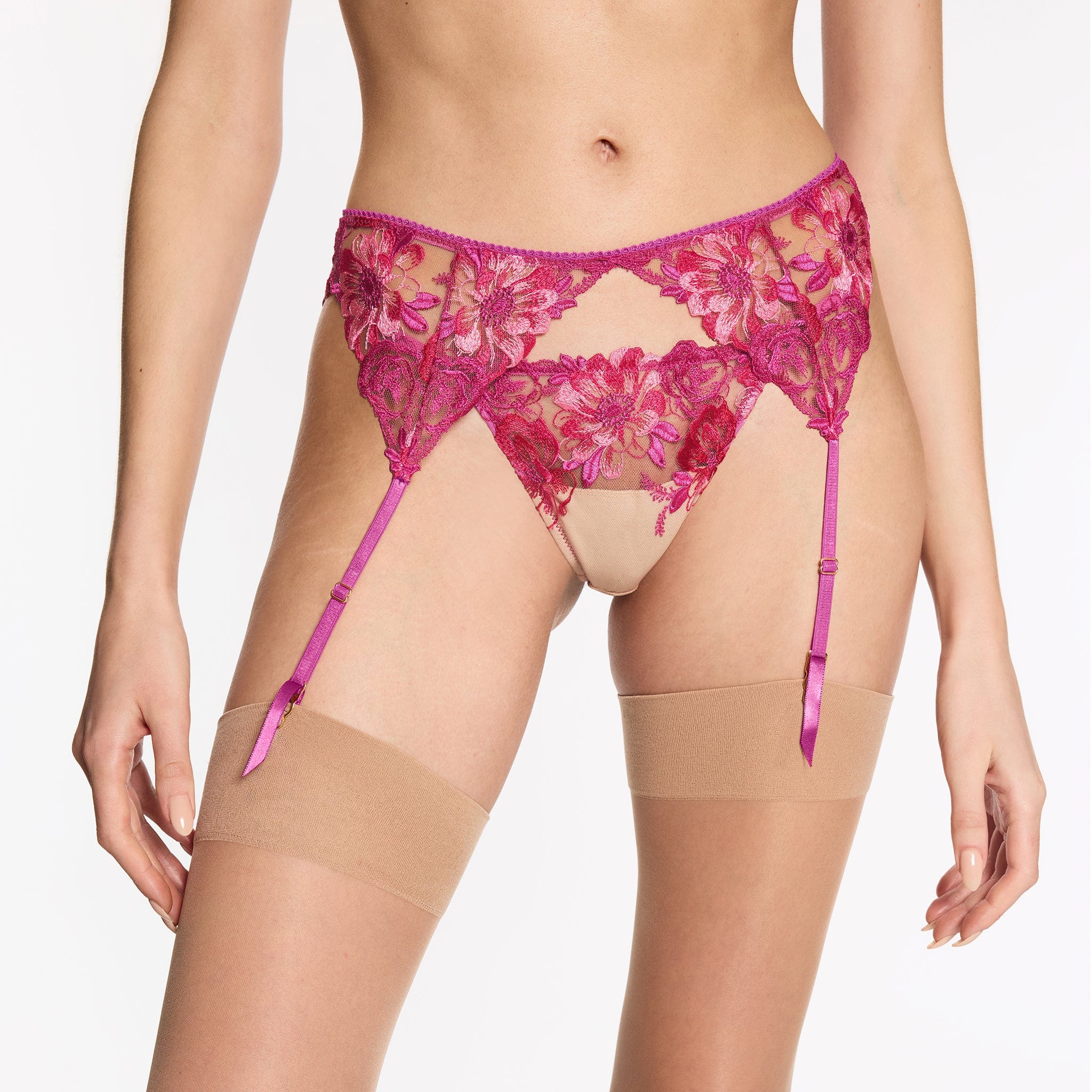 Under Embroidery Garter Belt Le Fleur