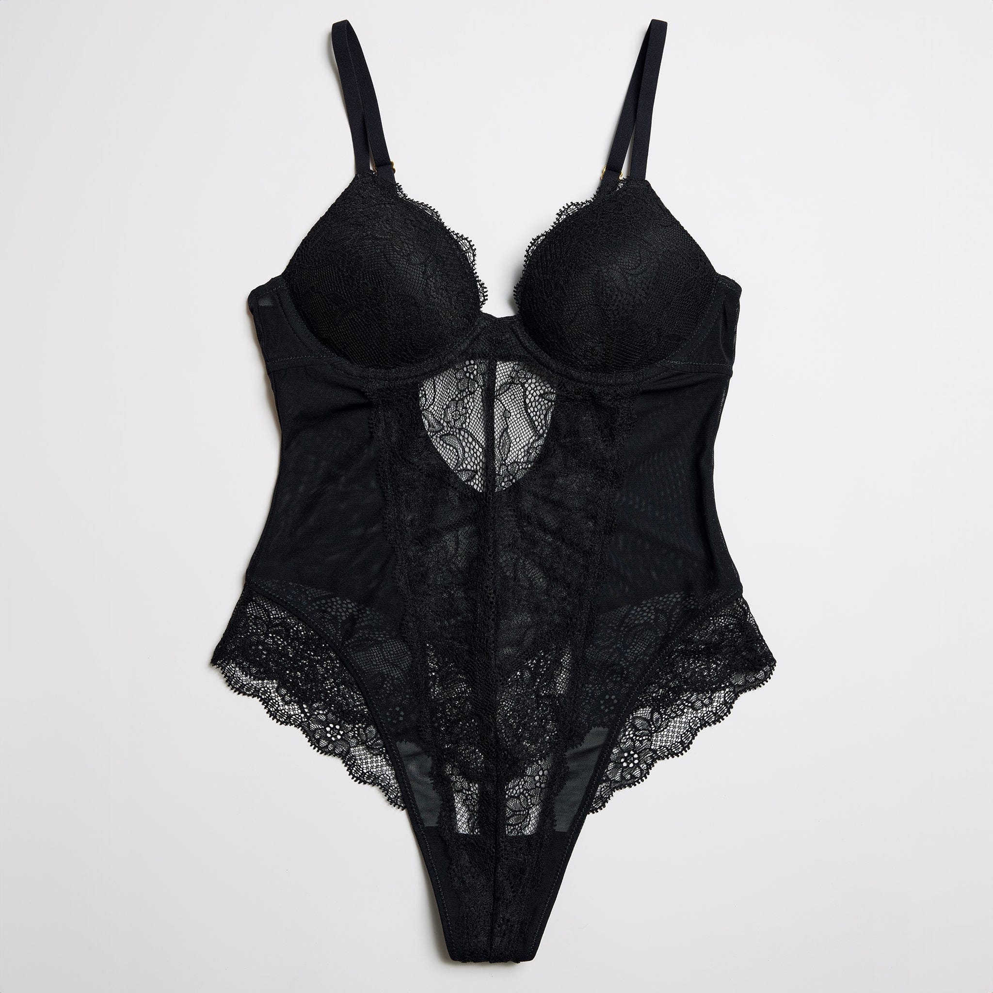 Under Lace Lift Up Teddy Black