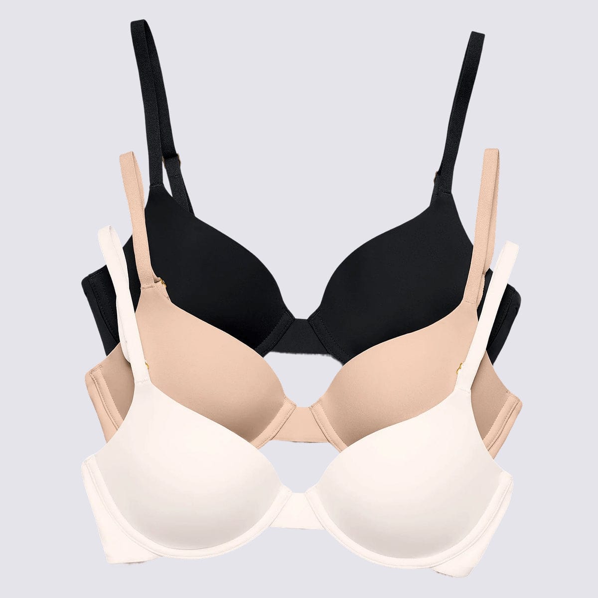 Under Lift Up Bra Trio Bundle - Black, Buff and Ecru