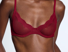 Under Signature Unlined Demi Bra Scarlet
