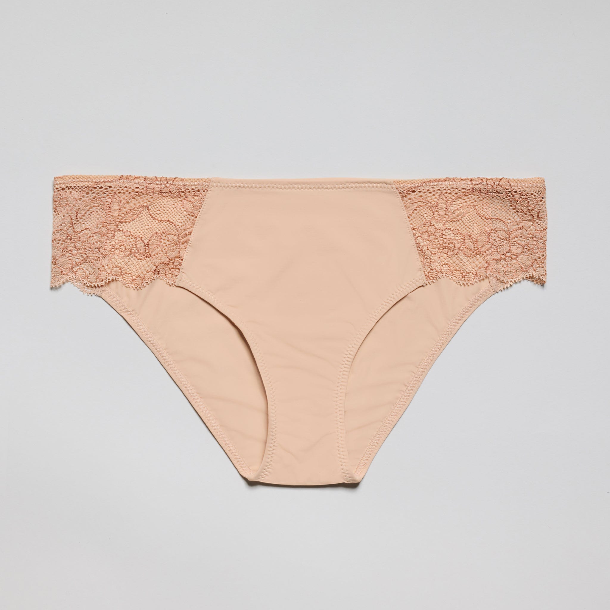 Under Smooth Lace Bikini Buff Two-Tone
