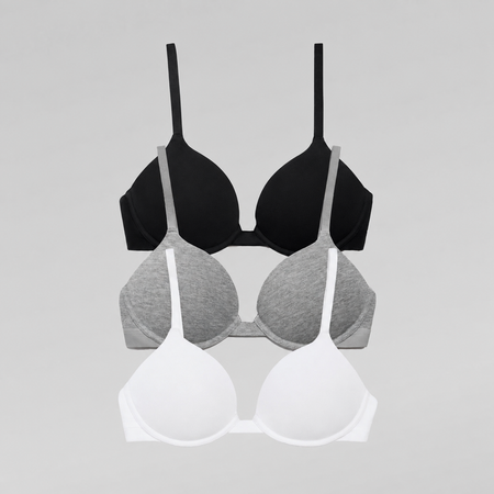 Under Supima Cotton Lift Up Bra Trio Bundle