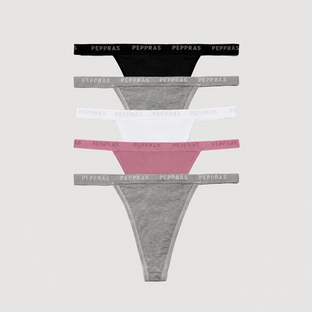 Under Supima Cotton String Thong 5 Pack