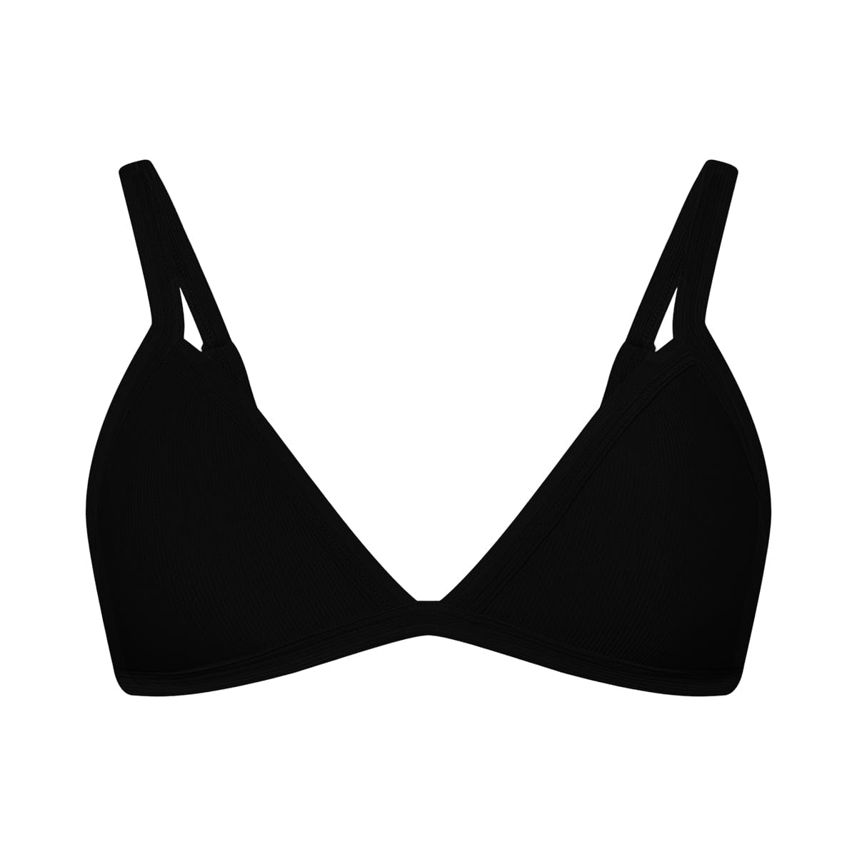 Under Triangle Bikini Top Black