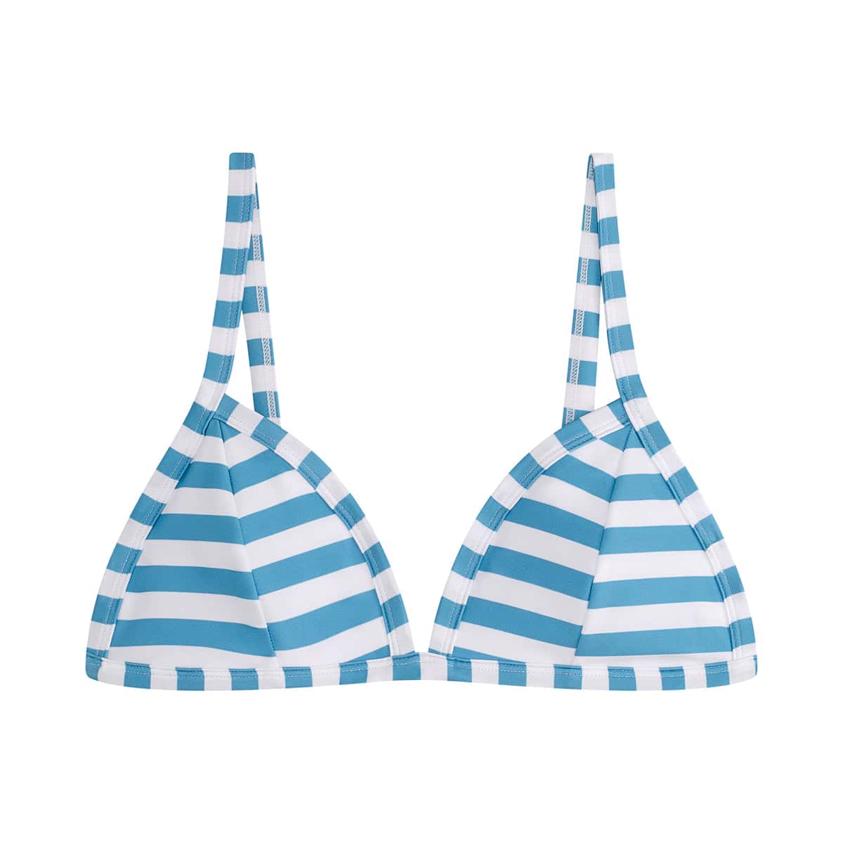 Under Triangle Bikini Top Parasol (Azure/White)