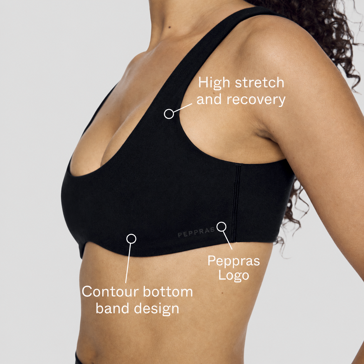 Under Wave Wirefree Bra Black